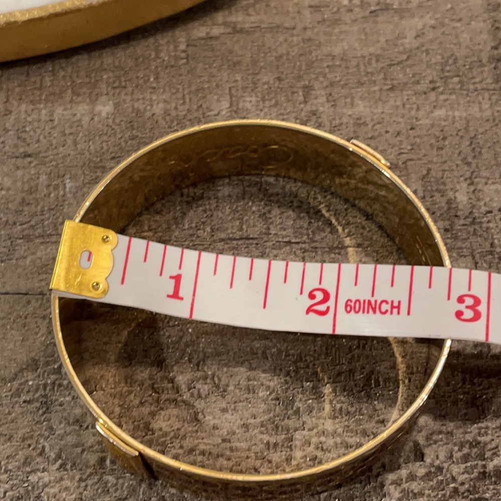 Burgundy Or Deep Red Coach Bangle Bracelet - image 7